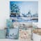 Designart - Small Town In Winter Times - Traditional Canvas Wall Art Print